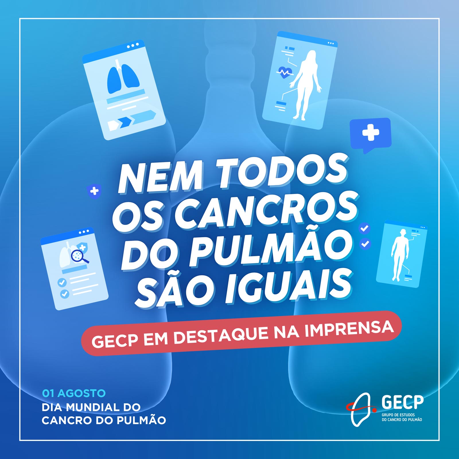 GECP em destaque na imprensa no Dia Mundial do Cancro do Pulmão GECP em destaque na imprensa no Dia Mundial do Cancro do Pulmão